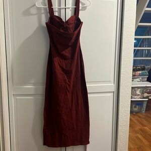 NWT Reformation Knit Dress Chianti XS